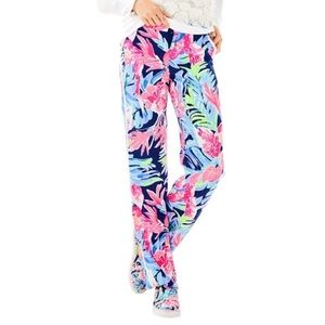Lilly Pulitzer Women's High Tide Navy Tropicolada Madeira Pants